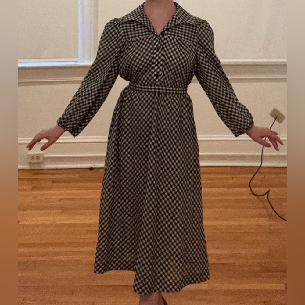 VTG Gingham Shirtwaist Dress